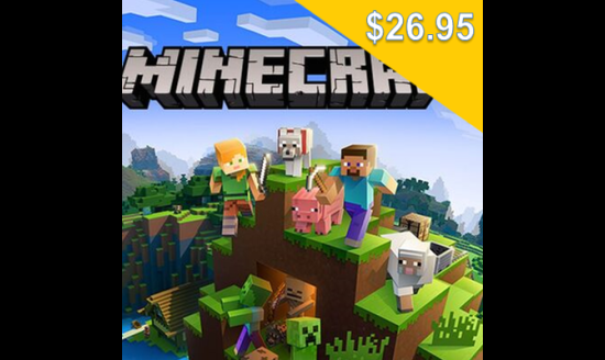 Minecraft (for PC/Mac $26.95)