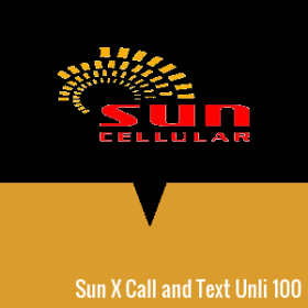 Sun Xpressload Call and Text Unli 100