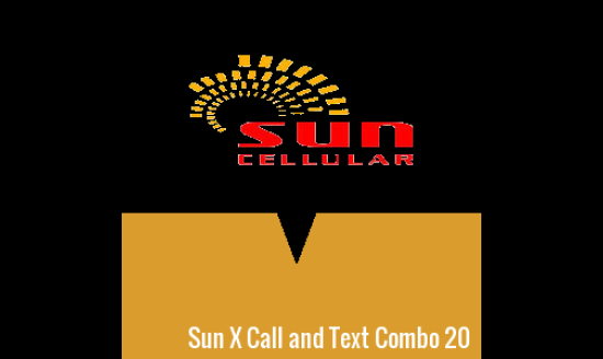 Sun X Call and Text Combo 20