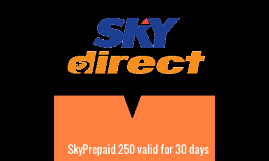 SkyPrepaid 250 valid for 30 days SkyPrepaid 250 valid for 30 days