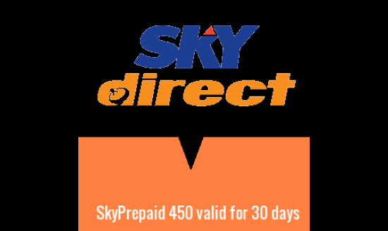 SkyPrepaid 450 valid for 30 days SkyPrepaid 450 valid for 30 days